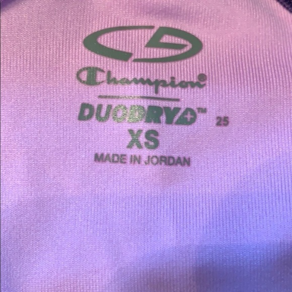Champion Duo Dry XS Top with bra in EUC purple - Picture 3 of 6